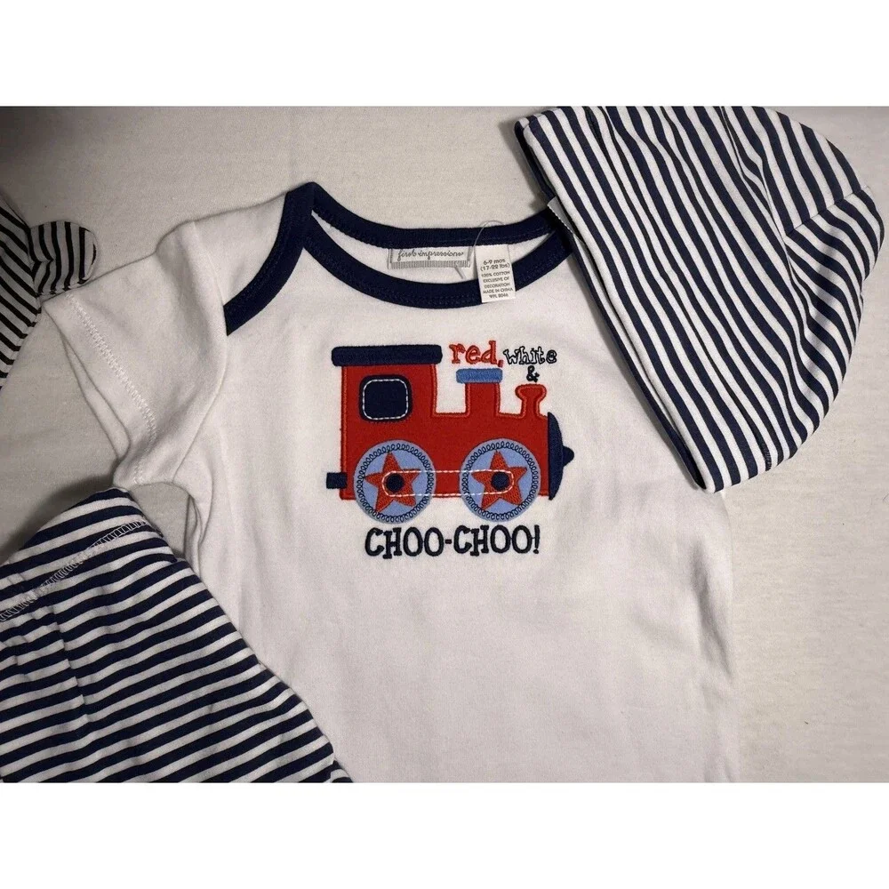 NEW NWT Lot Baby Boy Outfits Clothes Sets Bodysuits Pants sz Size 6-9 months